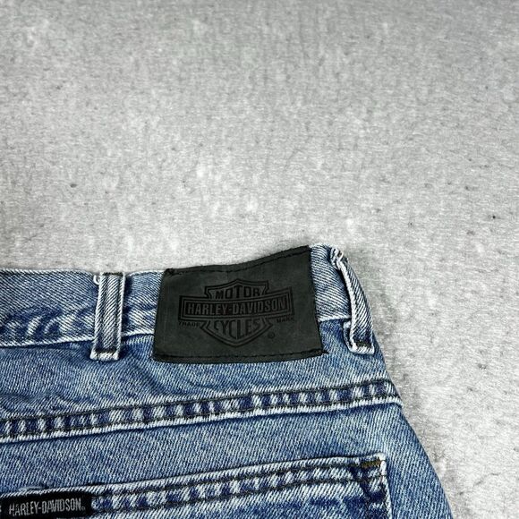 Harley-Davidson Jeans Traditional Fit Straight Motorcycle Mens 42X30 Blue Denim - Picture 10 of 12